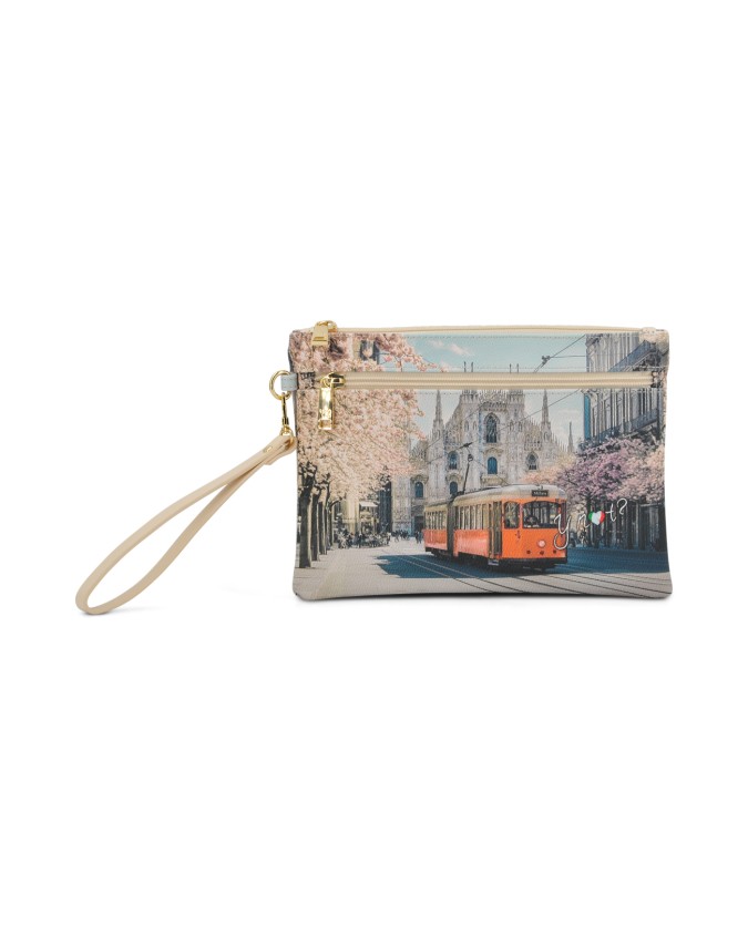  Ynot - Pochette a bustina con polsiera e tasca frontale Tg. 