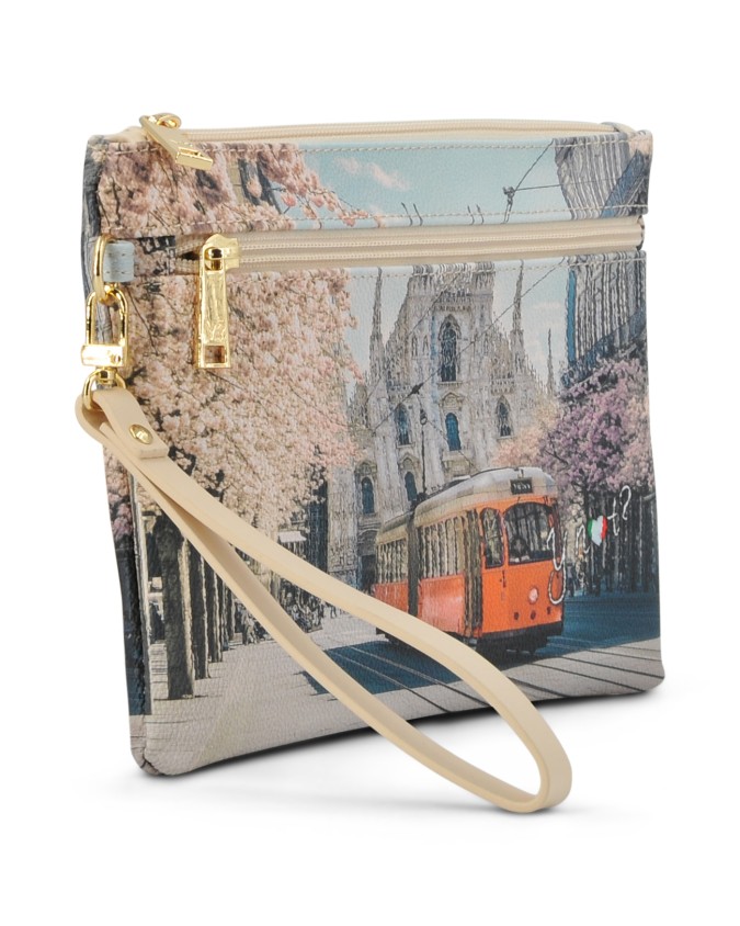  Ynot - Pochette a bustina con polsiera e tasca frontale Tg. 