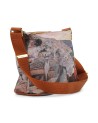 Ynot – Hobo-Tasche, Größe S, aus Kunstleder mit Stadt-Print