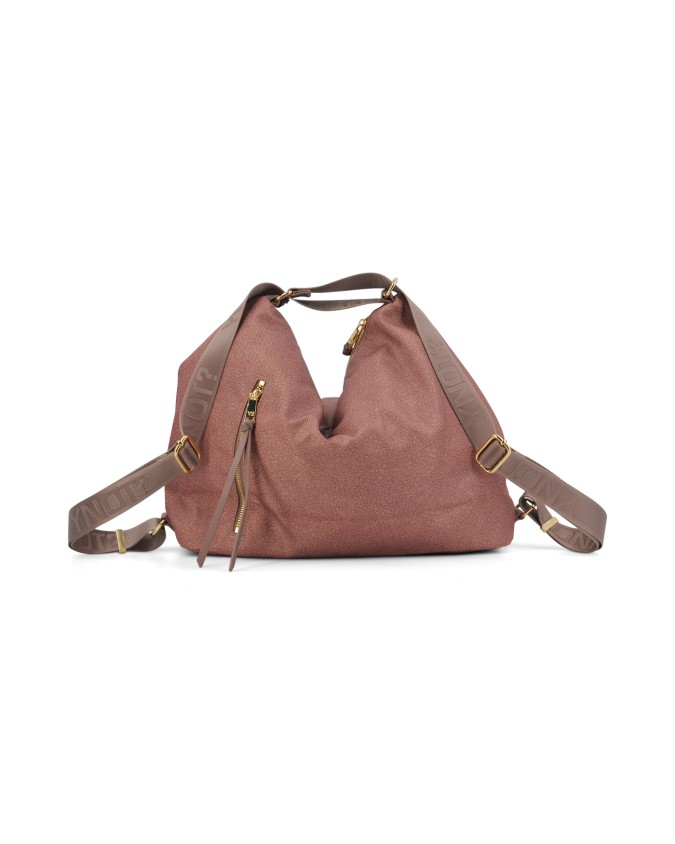 Ynot - Medium Backpack-Style Bag in Logoed Fabric with Cloud