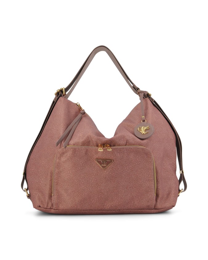 Ynot – Mittlere Rucksacktasche aus Stoff mit Logo und