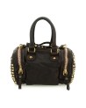  Campomaggi - Borsa Bauletto con Borchie in Pelle di Vacchetta