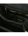  Campomaggi - Borsa a Tracolla con Patta in Pelle con Borchie e