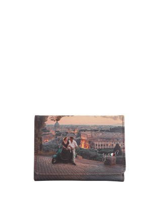  Ynot - Portafoglio Donna con Patta e Bottone in Ecopelle Yesbag 2