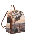  Ynot - Zaino Donna Tg. M con tasca esterna in Ecopelle Stampa