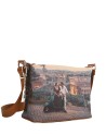  Ynot - Borsa Hobo Tg. S in Ecopelle Stampa Città Yesbag