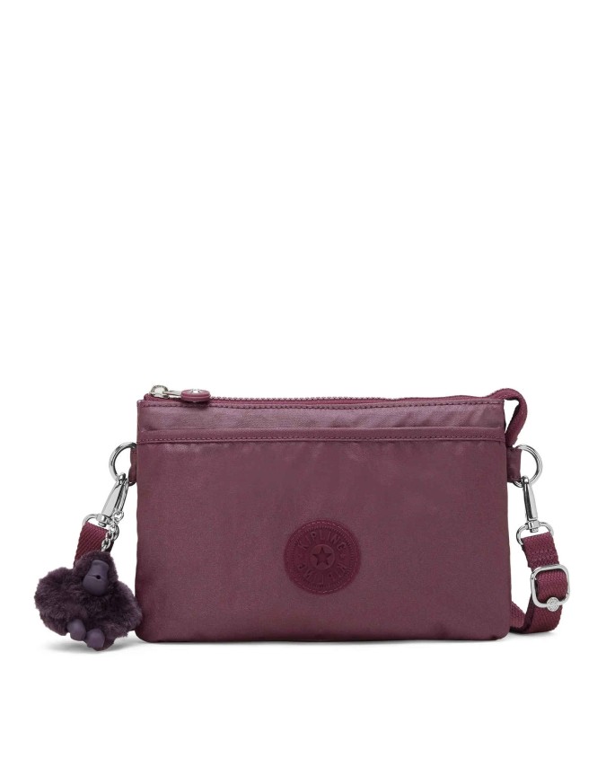 Kipling - Kleine Umhängetasche mit zwei Fächern aus recyceltem
