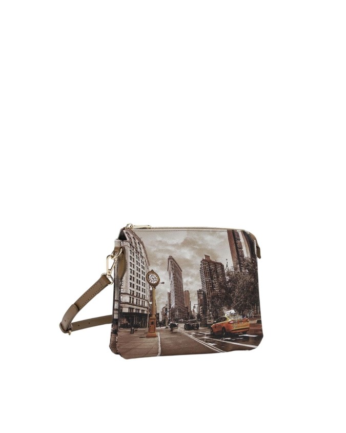 Ynot - Borsa a tracolla Tg. S con due scomparti in ecopelle