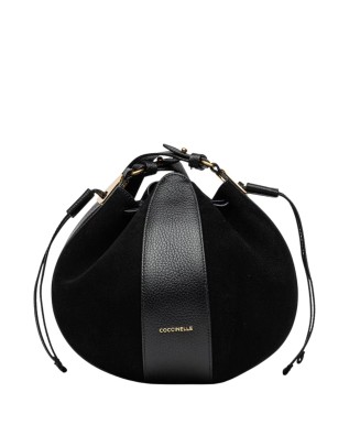  Coccinelle - Borsa a Secchiello in Pelle e Camoscio Boom
