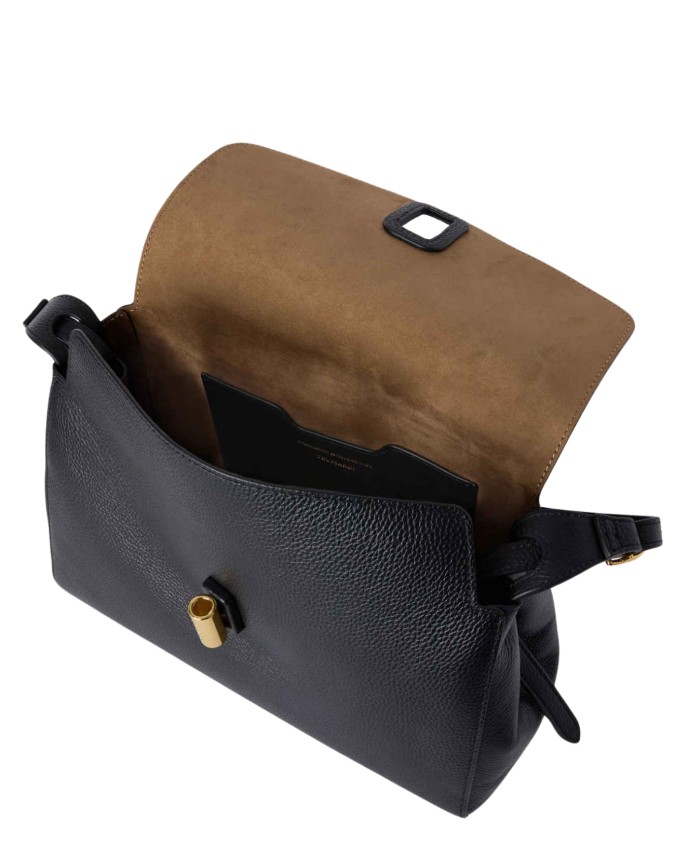  Trussardi - Borsa a Spalla con Patta in Pelle Girello