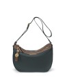  Nannini – Borsa a Spalla Mezzaluna in Nylon e Pelle Liberty
