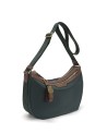 Nannini – Half-Moon Shoulder Bag in Nylon and Liberty Leather