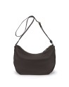 Nannini – Half-Moon Shoulder Bag in Nylon and Liberty Leather