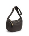Nannini – Half-Moon Shoulder Bag in Nylon and Liberty Leather