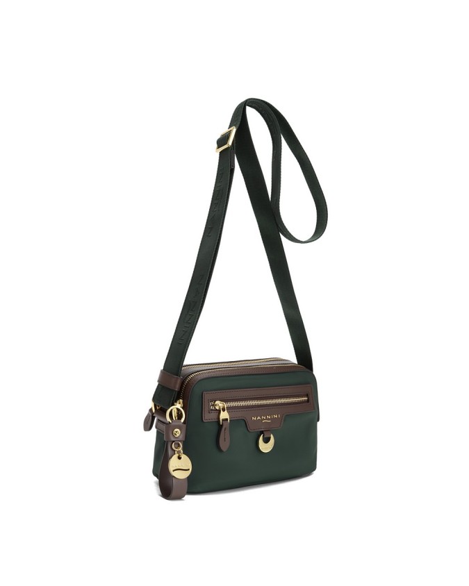  Nannini - Borsa a Tracolla Piccola con Due Comparti in Nylon e