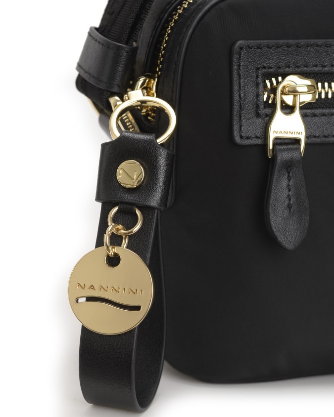 Nannini - Small Shoulder Bag with Two Compartments in Nylon and
