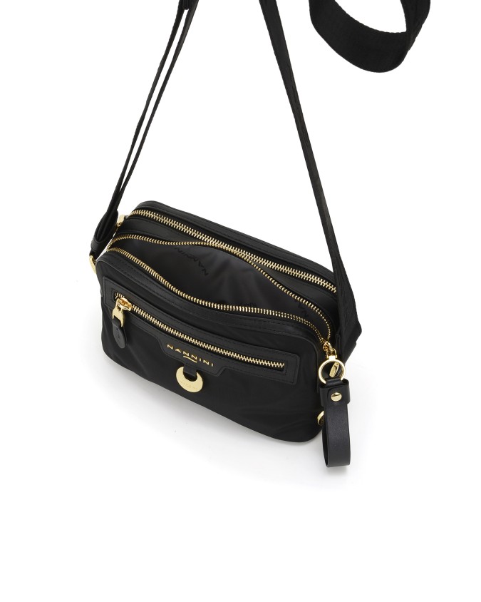 Nannini - Small Shoulder Bag with Two Compartments in Nylon and