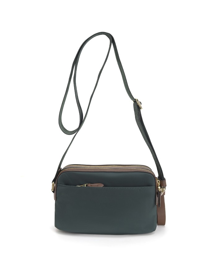 Nannini - Small Shoulder Bag with Two Compartments in Nylon and