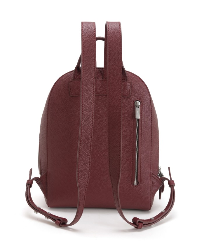  Nannini - Zaino Donna in Pelle con Tasca Esterna in Pelle