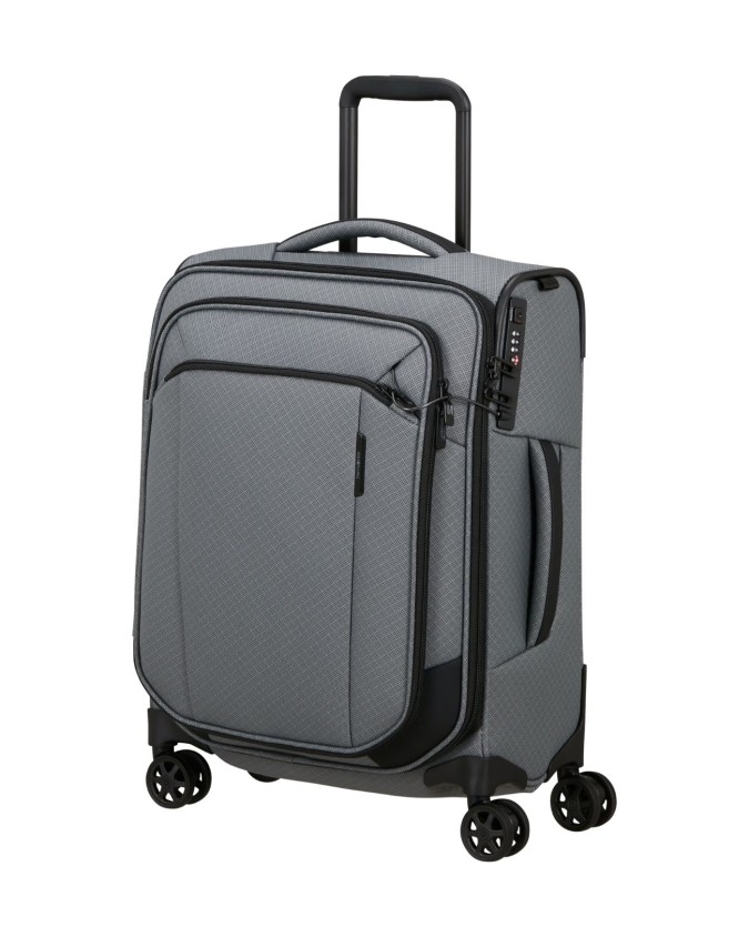 Samsonite - 55 cm Recycled Nylon Trolley, Size S, 4 Wheels