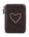 Campomaggi - Portafoglio Donna con Borchie e Cuore in Pelle di