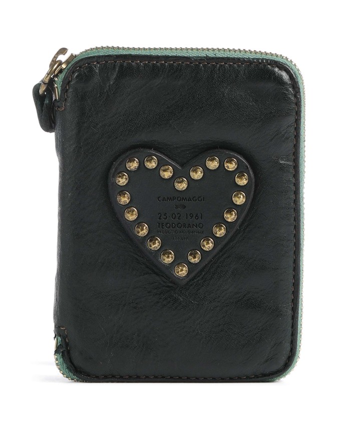Campomaggi - Women's Wallet with Studs and a Heart, Made of