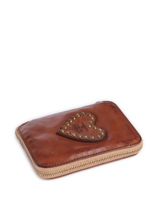 Campomaggi - Damenbrieftasche mit Nieten und Herz aus 2