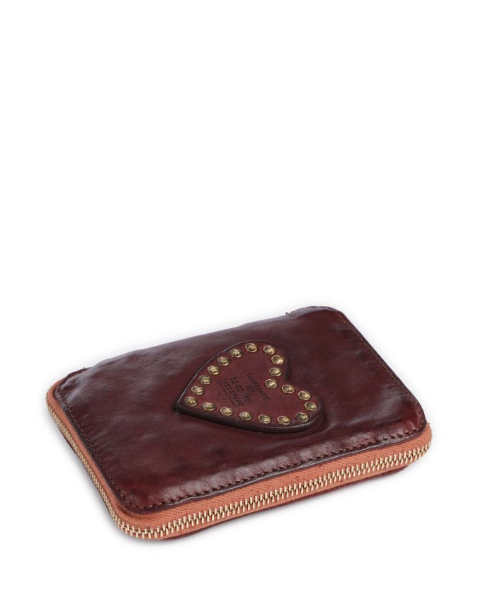Campomaggi - Women's Wallet with Studs and a Heart, Made of