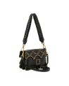 Campomaggi - Leather Shoulder Bag with Flap and Studs, Size S