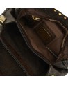 Campomaggi - Leather Shoulder Bag with Flap and Studs, Size S
