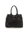 Campomaggi - Large Shopping Bag with Studs and Rhinestones in