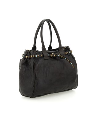  Campomaggi - Shopping Grande con Borchie e Strass in Pelle di 2