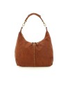  Campomaggi - Borsa Hobo con Borchie in Pelle di Vacchetta
