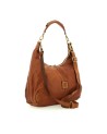  Campomaggi - Borsa Hobo con Borchie in Pelle di Vacchetta