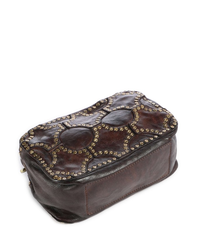 Campomaggi - Borsa a Spalla con Borchie e Tracolla in Pelle di