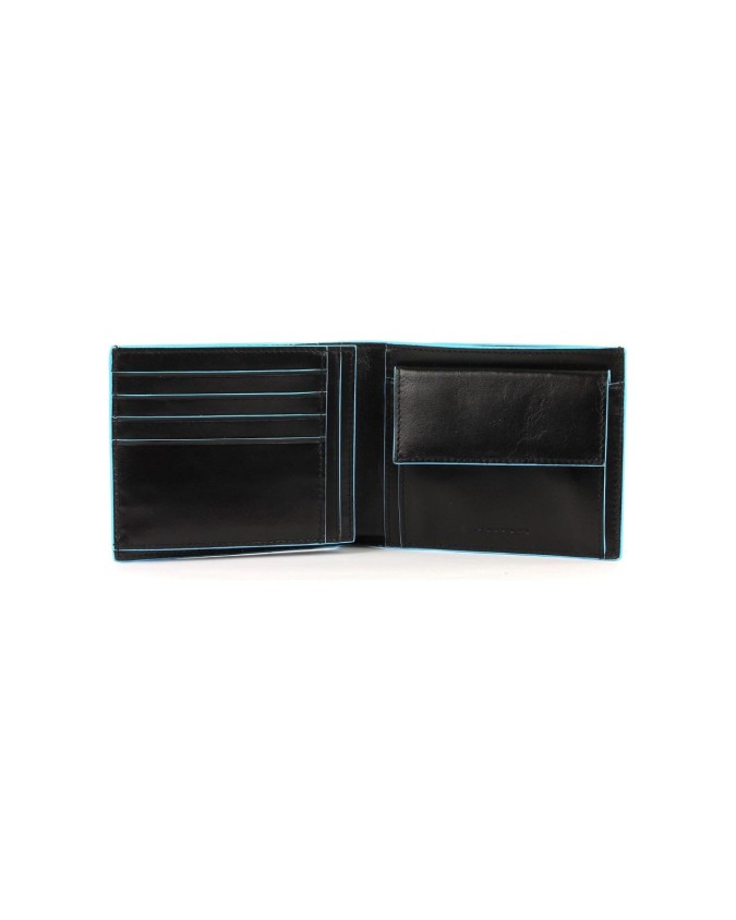Piquadro - Men's wallet with coin pocket, bill compartment, and