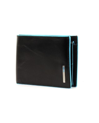 Piquadro - Men's wallet with coin pocket, bill compartment, and