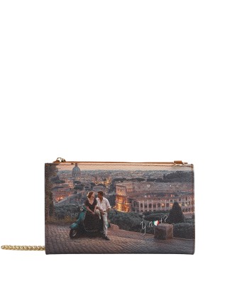  Ynot - Portafoglio Donna con Tracollina in Ecopelle Stampa 2