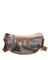 Ynot - Borsa a Spalla Tg. S con Tracolla in Ecopelle Stampa