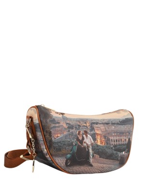  Ynot - Borsa a Spalla Tg. S con Tracolla in Ecopelle Stampa 2