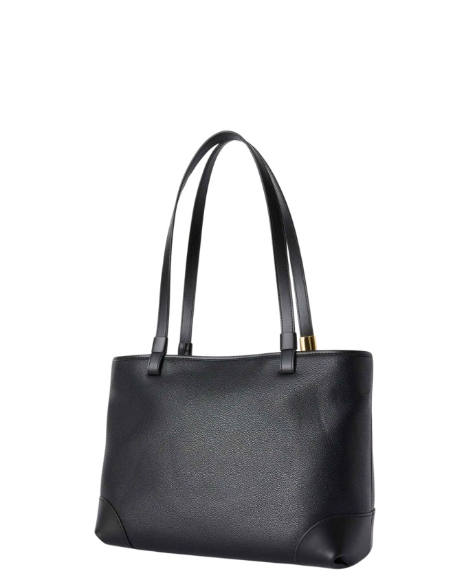 Trussardi - Borsa Shopper con Tracolla in Tessuto Spalmato e
