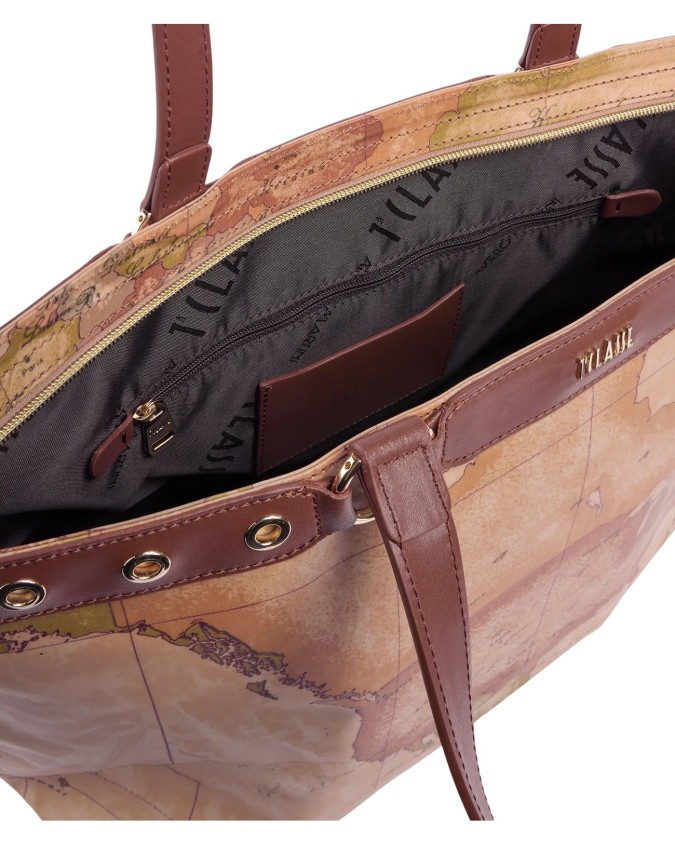  Alviero Martini Prima Classe - Borsa shopping in tessuto soft