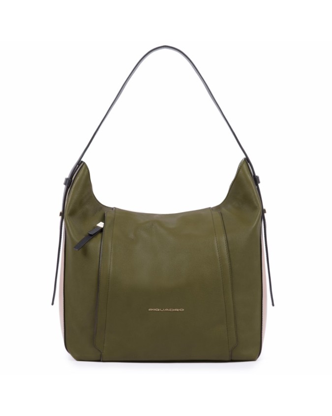 PIQUADRO - Borsa Hobo in pelle Verde - Circle - BD4575W92/VE |  Studioarch.com