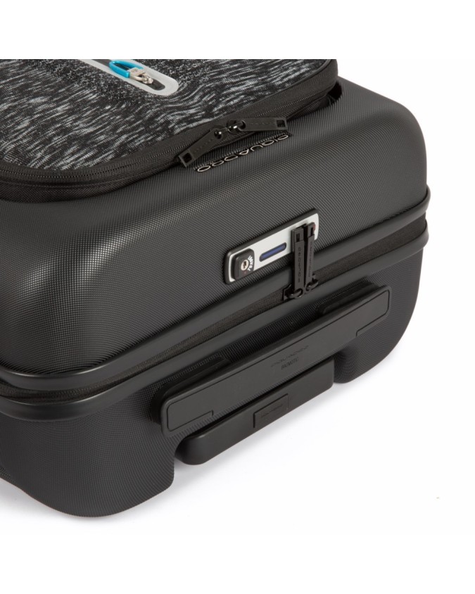 PIQUADRO - Trolley cabina porta PC e iPad® con chiusura TSA - Nero -