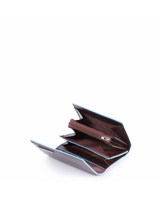 Porta carte di credito PIQUADRO - Astuccino in pelle - Mogano -