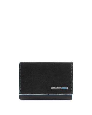 Porta carte di credito PIQUADRO - Astuccino in pelle - Nero -