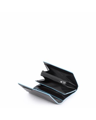 Porta carte di credito PIQUADRO - Astuccino in pelle - Nero - 2