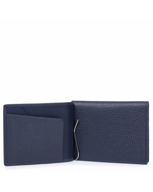 Piquadro Portafoglio in pelle con fermasoldi Modus - Blu - PU3890MO/BLU |  Studioarch.com