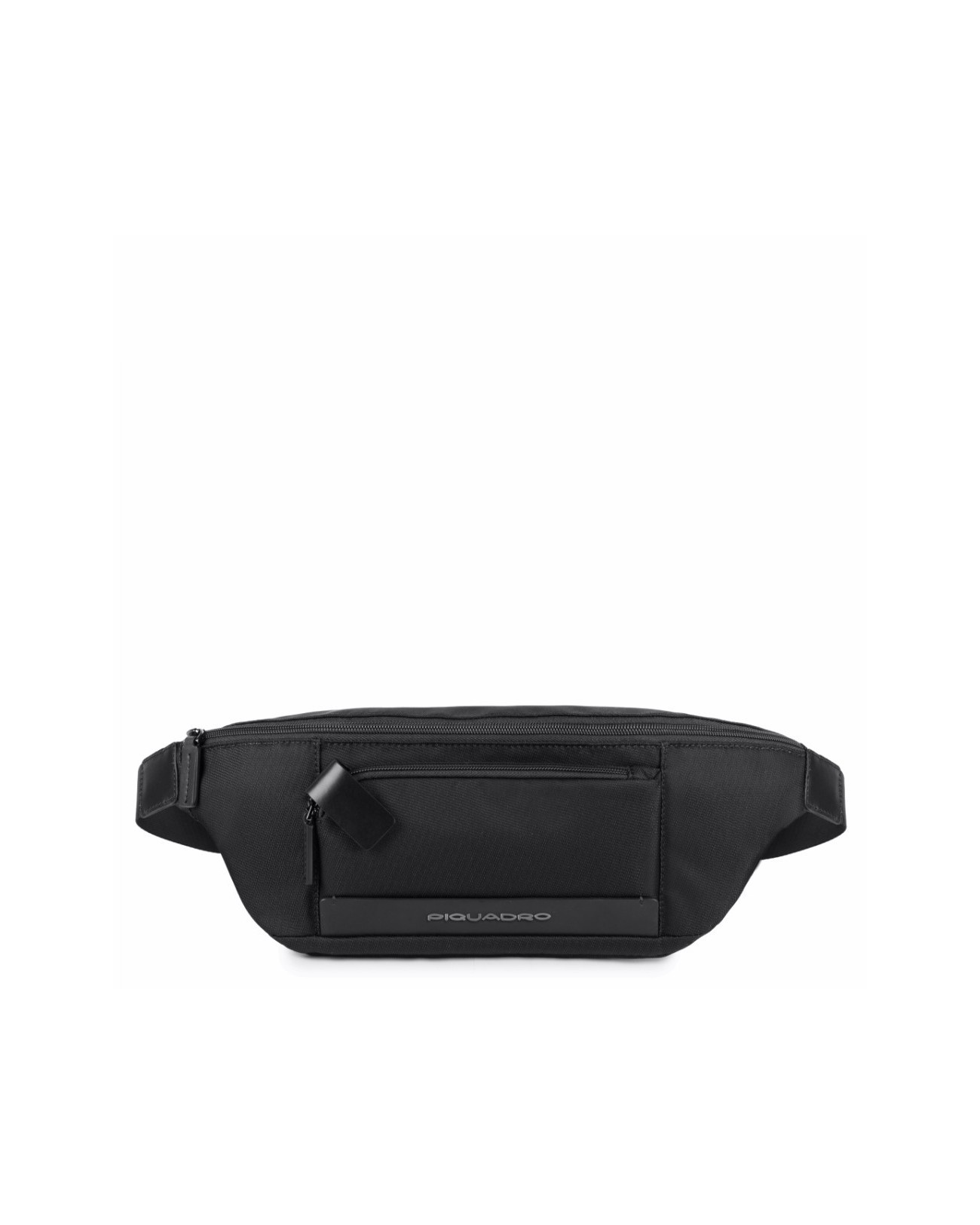 Piquadro - Marsupio in pelle e tessuto - Nero - Linea Klout - CA2174S100/N  su