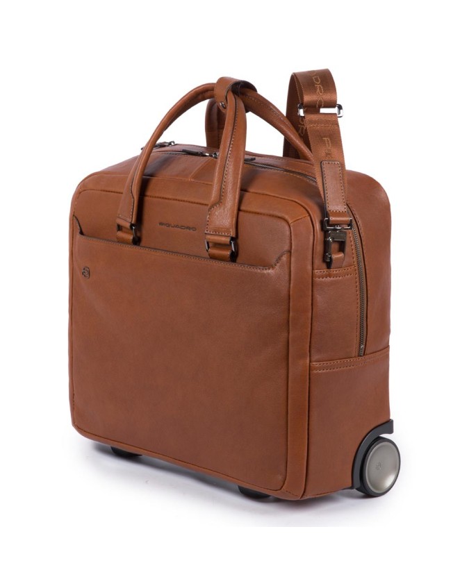 Piquadro - Cartella trolley porta PC e porta iPad®10,5''/9,7'' Black Square  | Studioarch.com